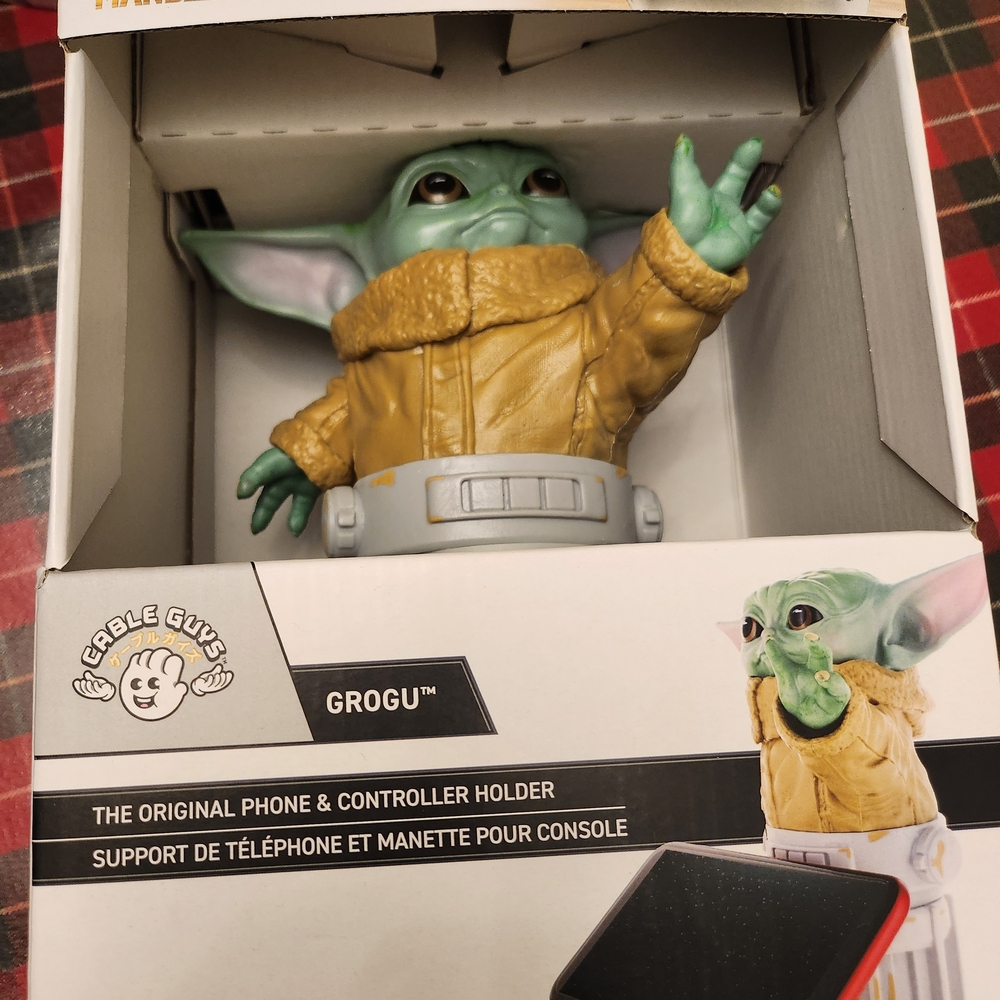 Star Wars Grogu Phone Holder - Green and Gold